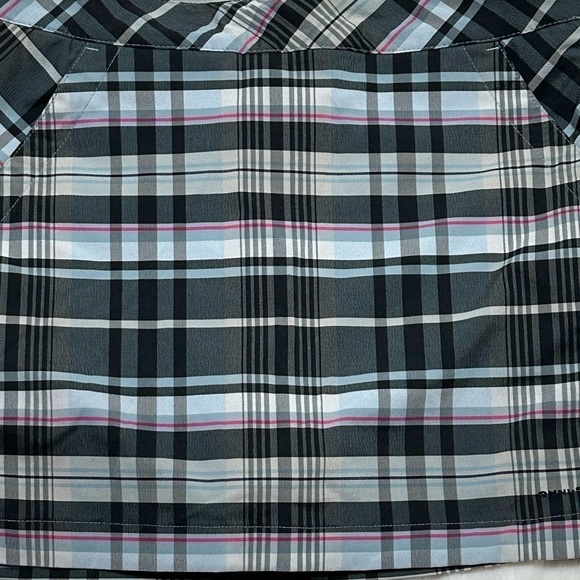 Columbia Titanium  Plaid Golf Skort Skirt w/ Shorts Zipper & Button Close Size 6 - Picture 8 of 11